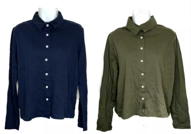 #266-AA-LS ‘American Apparel’ Long Sleeve Shirt with Collar – $.50 Each (36 Pieces)
