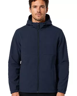 Men's Hooded Softshell Jacket #K04 — Navy / S-M-L-XL-2XL