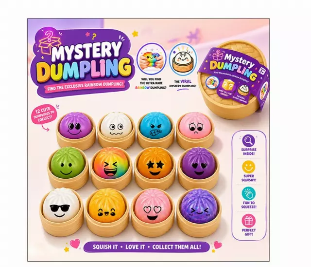 Premium Emoji Mystery Dumplings (288 Pieces)
