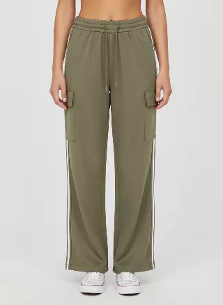 Women's Wide-Leg Cargo Pants #02 — Khaki / S-M-L-XL
