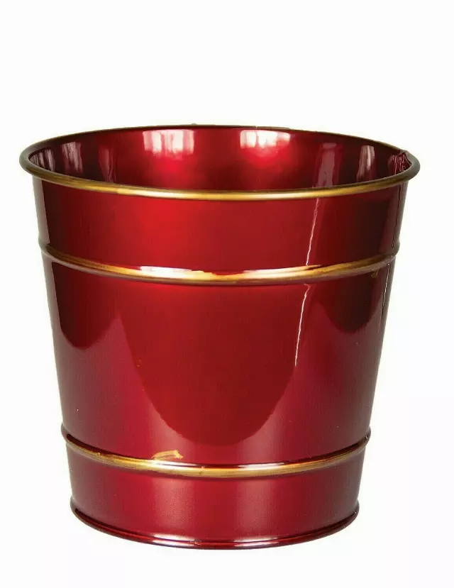 XMT2000RED – 5” wide x 4.5” deep red tin with gold accent W/L-Min 12- Case Pk. 120 Pcs