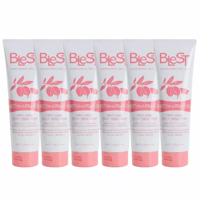 Blest Biotin + Argan Oil Hair Mask - Wholesale 6 Units (HM-09)