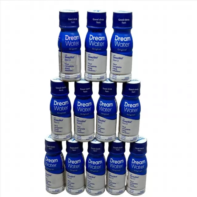 DREAM WATER Sleep and Relaxation Shot Case 12x ct. Snoozeberry Flavor 2.5 fl oz