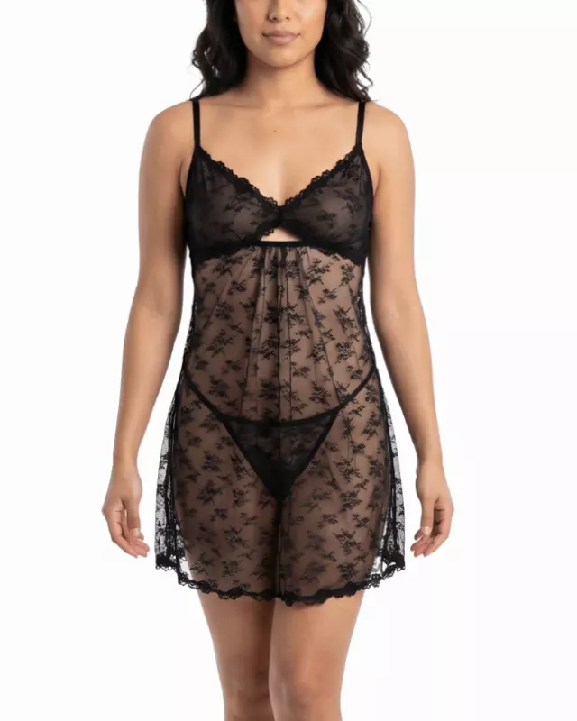 Camila Chemise — Black / XL