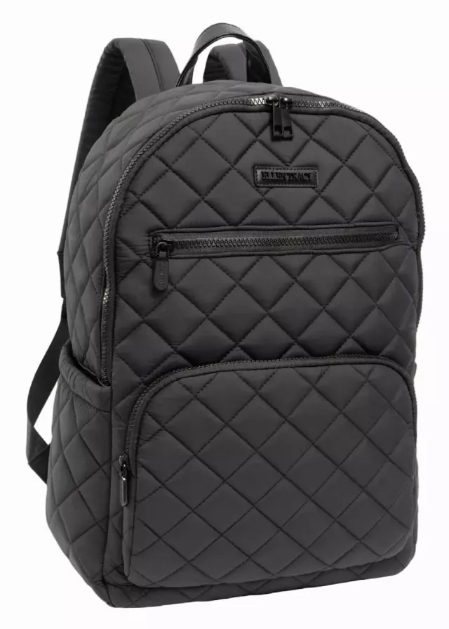 Ellen Tracy The Melanie Quilted Backpack — 367-BLACK