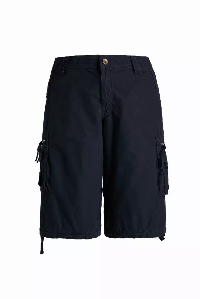 Men's Twil 8 Pocket 100% Cotton Cargo Short- Style #MP413- $10.90/Unit — 30-38 (WHOLESALE ONLY) / Navy