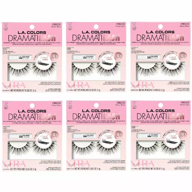 L.A. Colors Dramatilash Lux Mink 3d Curl - Fierce Flare - Wholesale 6 Units (CBEL532)