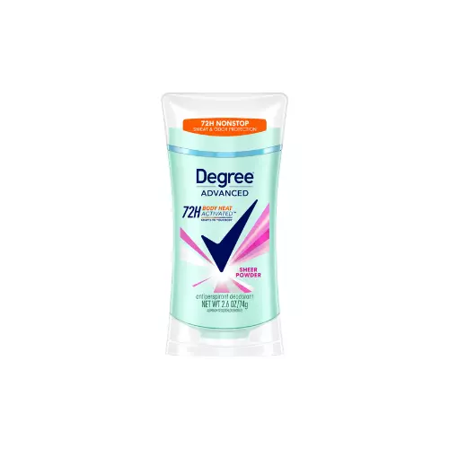 Degree Advanced Sheer Powder Deodorant 2.6oz Case 12