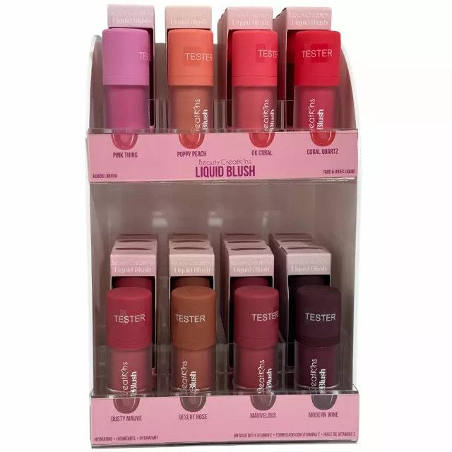 Beauty Creations Liquid Blush - Wholesale Display 48 Units + 8 Tester (LQBL-PT)