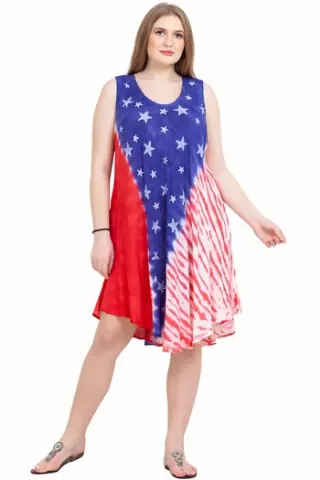 #575-US7 USA Flag Sundress – One Size – $6.00 each (12 Pieces)