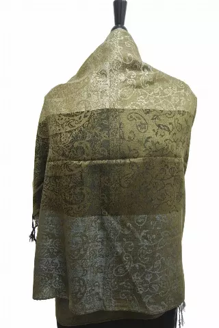 D634 Pattern Pashmina — coffee