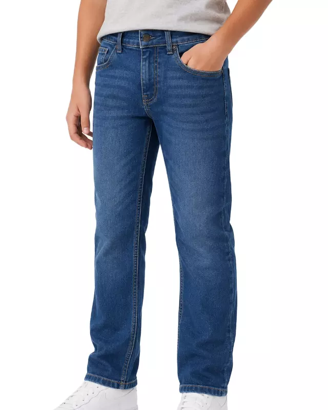 Boys' Straight Fit Jean #102 Classic Medium Blue — Medium Blue / 4-5-6-7