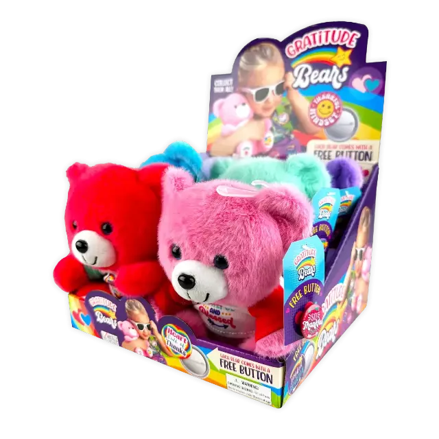Gratitude Plush Bear - 6 Pieces Per Retail Ready Display 25917