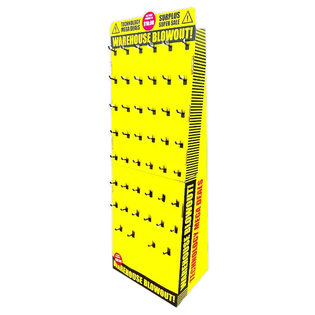 Technology Assortment Merchandising Fixture - Retail Ready Floor Display ONLY 979980