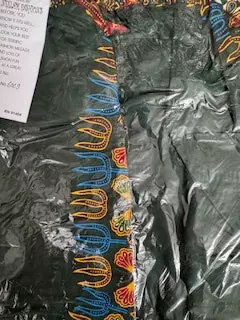 6009 - Camo & Dashiki Pants - ON SALE - $10.00 Each- 3 pcs in a pack — DARK GREEN