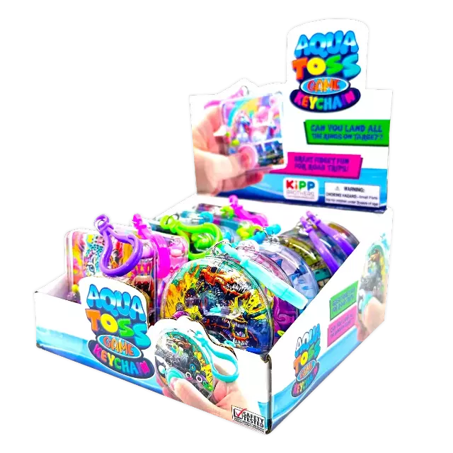 Aqua Ring Water Toss Game Keychain - 12 Pieces Per Retail Ready Display 25068