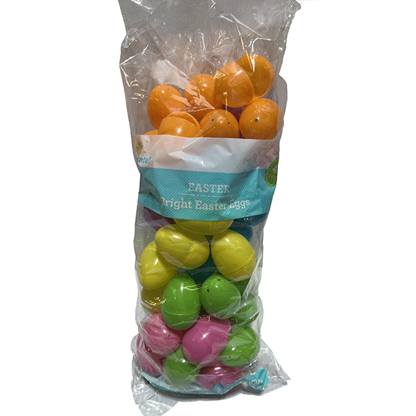 Assorted Plastic Easter Eggs — Per Case | 2304 eggs