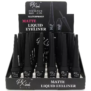 PX look Matte liquid Eyeliner Waterproof - Wholesale Display 24 Units (N-318)