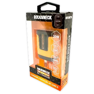 AC Wall Charger Dual USB / USB-C Ports 20 Watts - 3 Pieces Per Pack 24585