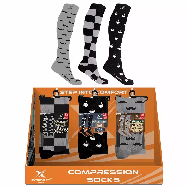12-PAIRS COMPRESSION SOCKS WITH FREE DISPLAY · SKU XX-CD-ALP