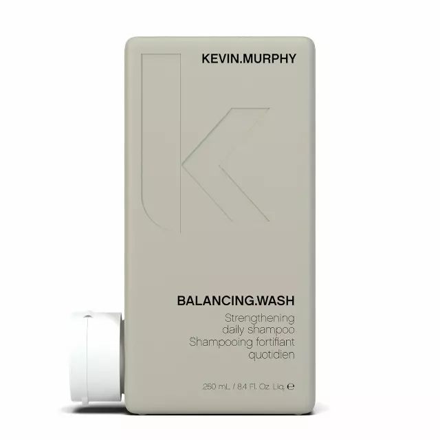 KEVIN.MURPHY BALANCING.WASH – Strengthening Daily Shampoo – For Normal & Oily Hair – Antioxidant Shampoo – Colour Safe Hair Care – Sulphate & Paraben Free – 250 mL / 8.4 fl oz