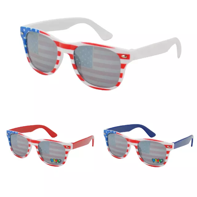 Kids USA Stars and Stripes Wayfarer Sunglasses for Boys and Girls K10039