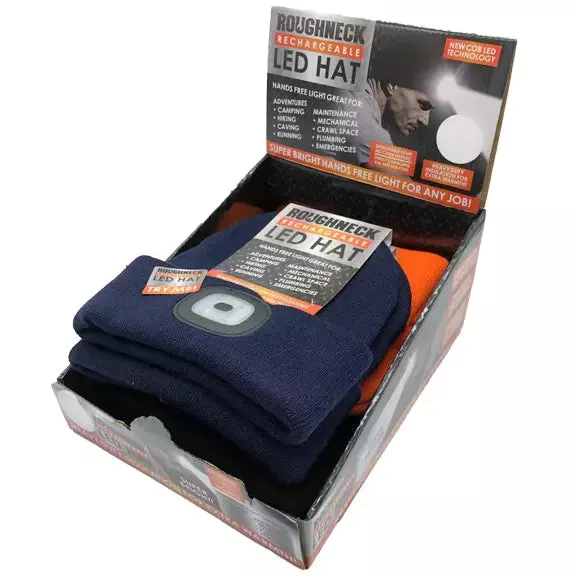 Roughneck LED Light Hat 6 Pieces Per Retail Ready Display 23274