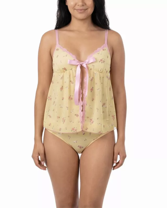 Cassie Cami Set — Yellow / XL