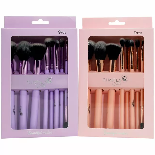 Simply Bella Makeup Brush Assorted - Wholesale 12 Sets (STB009)