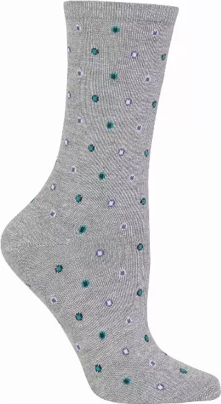 #6-HS-300311 Women’s ‘Hot Sox’ Outline Dot Socks (9-11) – $1.50 Per Pair (36 Pair)
