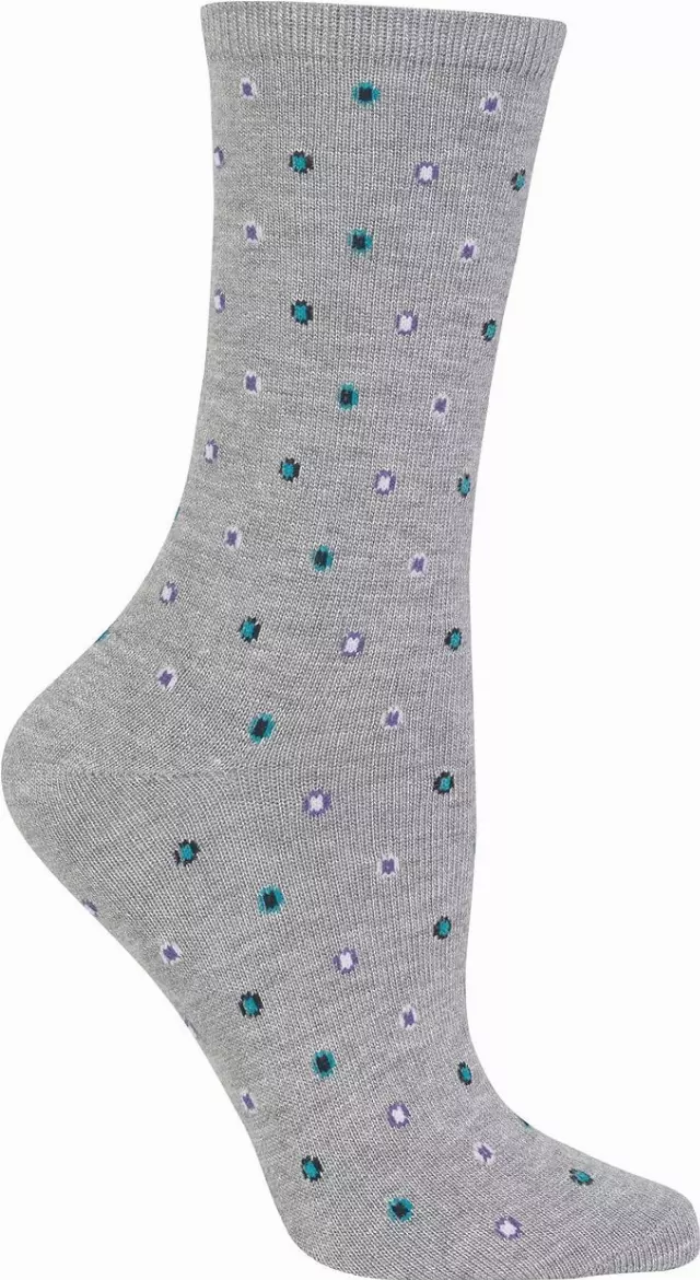 #6-HS-300311 Women’s ‘Hot Sox’ Outline Dot Socks (9-11) – $1.50 Per Pair (36 Pair)