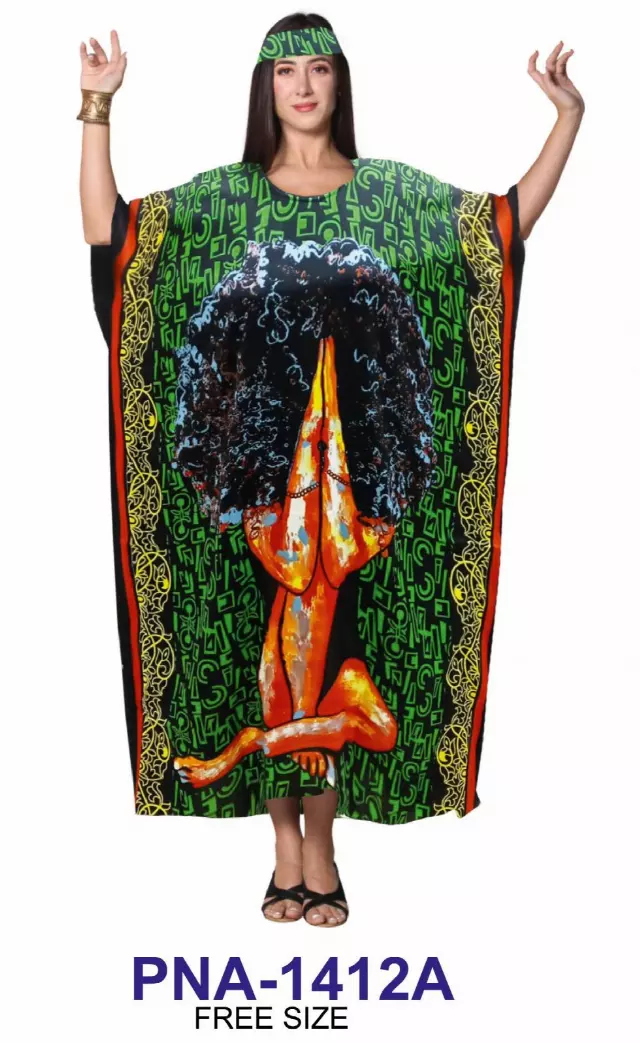 PNA-1412 - Women Praying Long Kaftan Dress - One Size (12-PCS PRE-PACK) - $7 Each