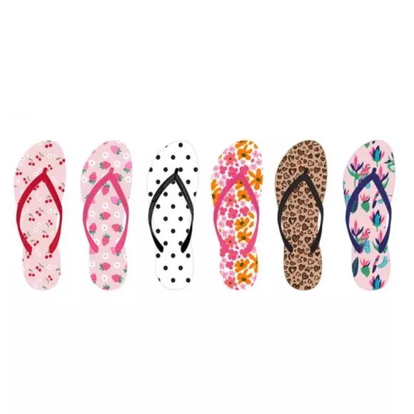 Wholesale Lot Of 1,728 Chatties Flip Flops For Women – Assorted Colors And Sizes – MSRP $8.00 – Your Price Is Only $1.50 Each