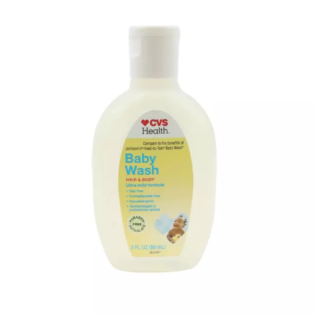 CVS Baby Wash Hair & Body 3fl oz(89ml) 48/Case