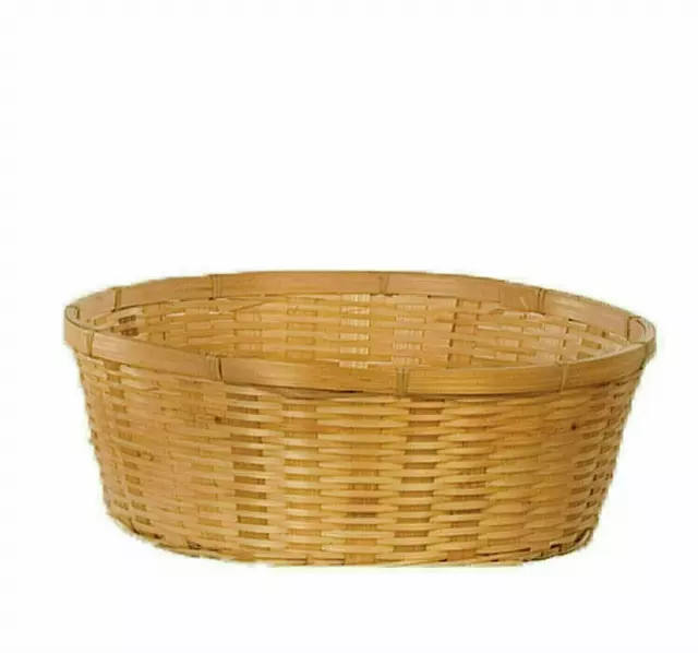 MS1501-12NH – 12” Round Bamboo-No Liner- “each” Min 12 – Case 50 pcs