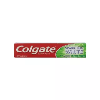 COLGATE TOOTHPASTE SPARKLING WHITE MINT ZINC 8 OZ CASE PK 24