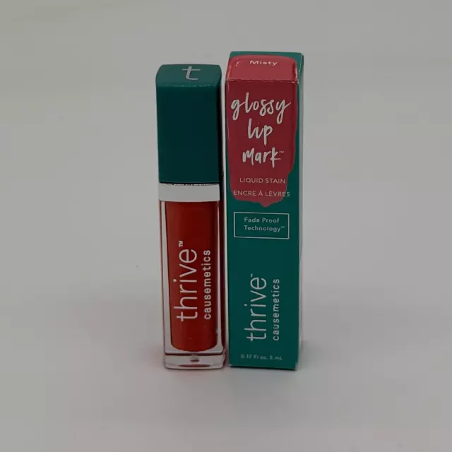 WHOLESALE THRIVE CAUSEMETICS GLOSSY LIP MARK LIQUID STAIN 0.17 OZ - MISTY - 50 PIECE LOT