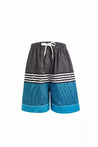 Men's Grey-Blue Stripe Drawstring Swim Trunks- Style #MP612-$5.90/Unit - 24PCS/CS - PLEASE SEE DESCRIPTION