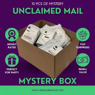 Real Unclaimed Mail mystery box · unopened · as is