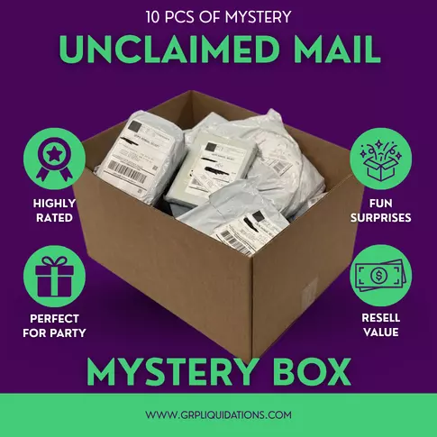 Real Unclaimed Mail mystery box · unopened · as is