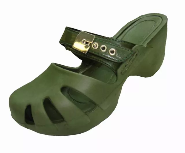 S5800L - Women's Wedge Clog Sandals — Olive (S5800L-Olive) / 5-10 Assorted