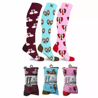 Love Birds Compression Socks - 3 ASST STYLES — Large/XL