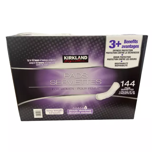 Kirkland Signature Incontinence Pads 4/36 packs