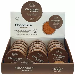 Face Beautiful Loose Powder Chocolate - Wholesale Display 14 Units (FB-011)