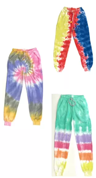 Wholesale Lot Of 48 Tie Dye Fleece Pants – Assorted Colors – S-XL Suggested Retail Price $20.00 Each – Your Price Is Only $3.00 Each