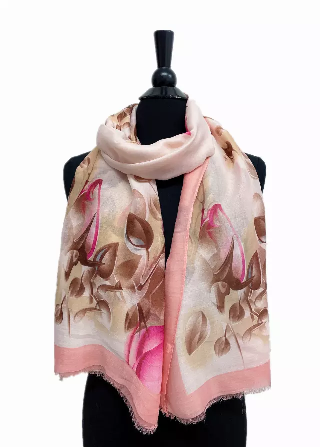 A201 Spring Lightweight Fashion Scarf — Pink