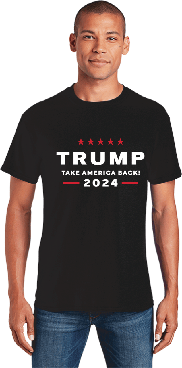 #200-TR-2024 ‘Take America Back!’ Trump 2024 Tees – $1.50 Each (36 Pieces)