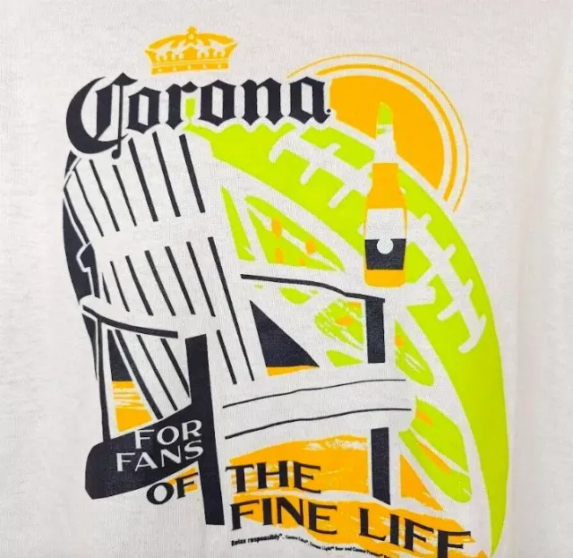 Wholesale Lot Of 1,800 Corona Beer Men’s T-Shirts – 100% Cotton – S-2XL – Only $0.60 Each