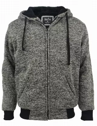 Men's Sherpa Lined Hoodie- Style #MFJ143-$12.50/ Unit - 12 PCS/CS - PLEASE SEE DESCRIPTION — Olive