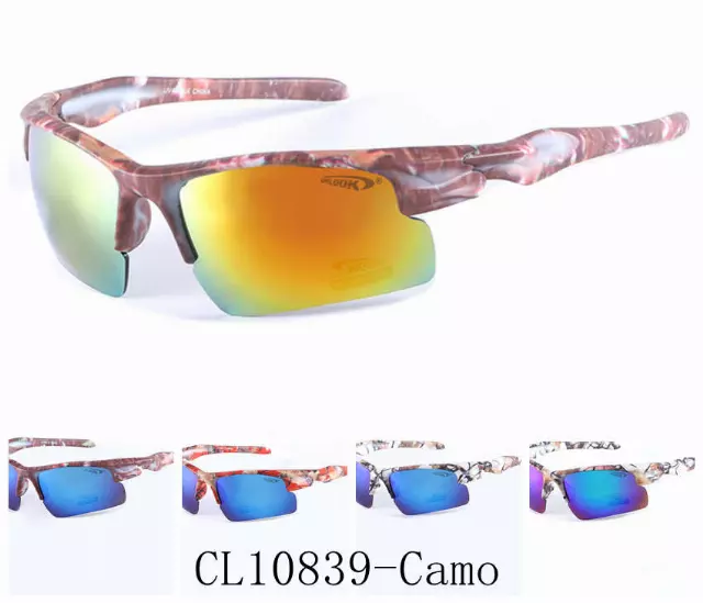 Coolook Semi-Rimless Camo Print Sunglasses CL10839-CAMO
